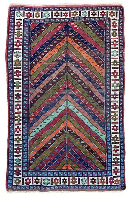 Lot 276 - A Kurdish rug, mid-late 20th century.