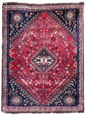 Lot 262 - An Abadeh rug, South West Persia.