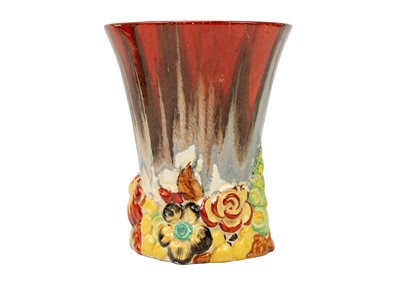 Lot 148 - A Clarice Cliff My Garden pattern shape 675 vase.