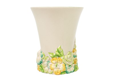 Lot 147 - A Clarice Cliff My Garden pattern 675 shape vase.