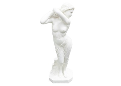 Lot 1567 - A composite marble figure of Jessica.