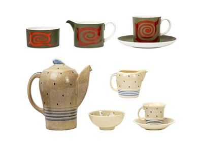 Lot 189 - A Susie Cooper Crown Works Burslem Kestrel shape coffee set.