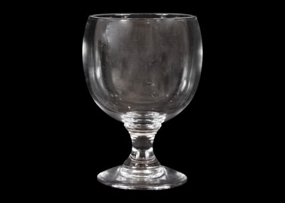 Lot 170 - A huge English early 19th century glass goblet.