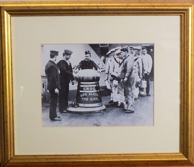Lot 126 - Royal Navy interest - Two photographic prints,...