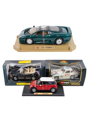 Lot 791 - Diecast 1/12 and 1/18th model cars (x4)