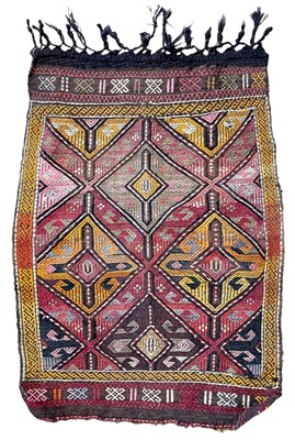 Lot 272 - A Moroccan kelim rug.