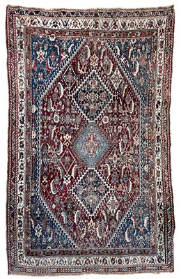 Lot 260 - A Ghashgai rug, South West Persia, circa 1900.