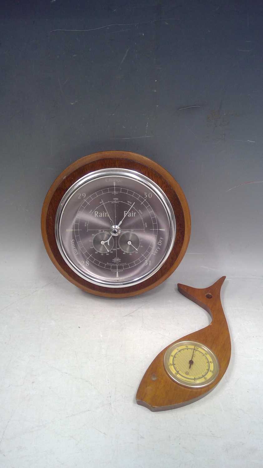 Barometer Fish Lot 141 - A Shortland Barometer and a Fish Shaped