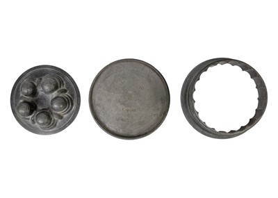 Lot 1209 - A Victorian pewter ice cream mould.