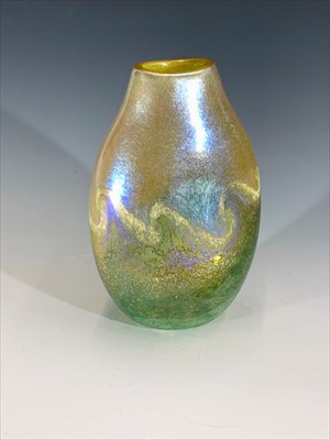 Lot 1063 - A Norman Stuart Clarke art glass vase,...