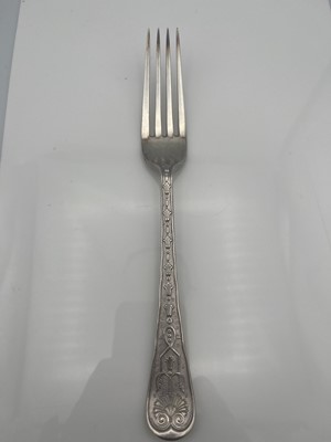 Lot 259 - An impressive twelve setting canteen of silver Elizabethan pattern cutlery by Carrington & Co.