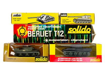 Lot 825 - Solido Military Vehicles boxed (x5)