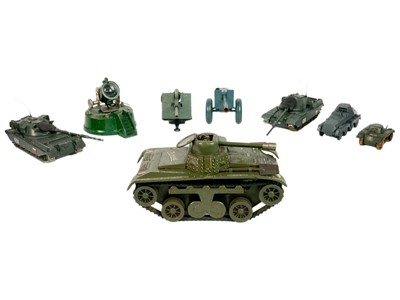 Lot 826 - Military Models Diecast / Tinplate (x7)