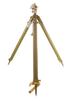 Lot 1360 - A WWII era theodolite stand.