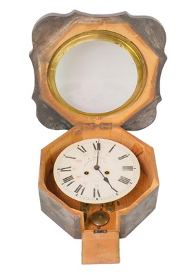 Lot 1643 - A French vineyard clock ebonised and mother of pearl inlay.