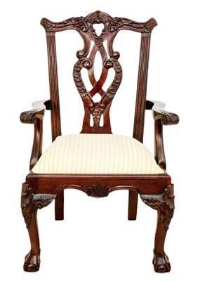 Lot 1349 - A miniature chair, in the Georgian style.