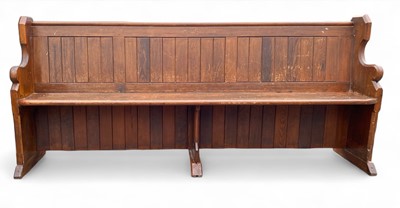 Lot 937 - A pine pew.