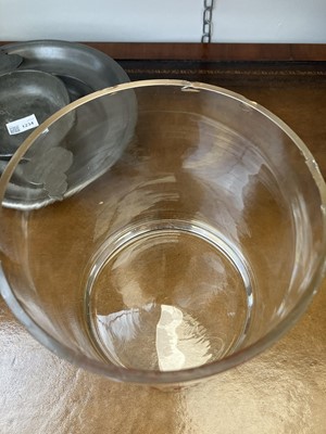 Lot 1332 - A Smith's Crisps glass counter top jar and cover.