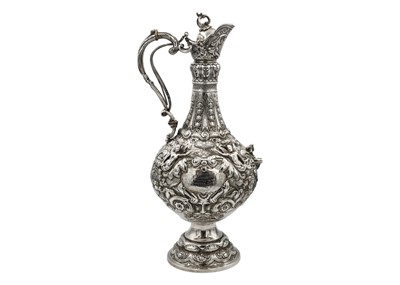 Lot 165 - An impressive Edwardian silver 'Armada ewer' by Elkington & Co.