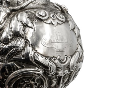 Lot 165 - An impressive Edwardian silver 'Armada ewer' by Elkington & Co.