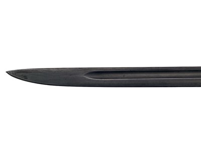 Lot 124 - A WWI era Lee Enfield 1907 pattern Sword Bayonet and Scabbard by James A. Chapman.