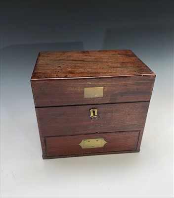 Lot 1 - A 19th century mahogany and brass mounted...