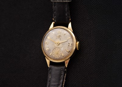 Lot 64 - CYMA - A Cymaflex 9ct cased lady's manual wind wristwatch.