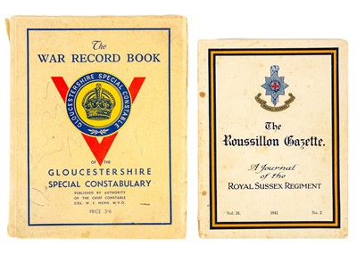 Lot 221 - Unusual World War II Royal Sussex Regiment & Gloucestershire Special Constabulary reference works