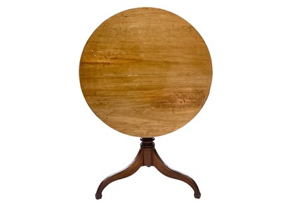 Lot 938 - A Regency mahogany tilt-top circular occasional table.