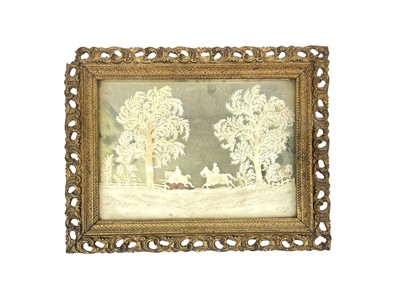 Lot 120 - A Victorian cut paper picture by C L B