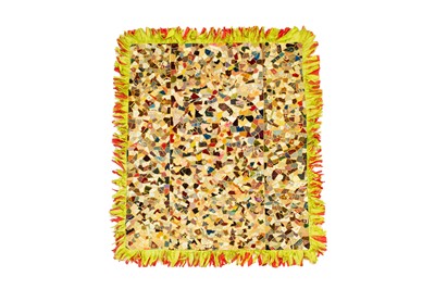 Lot 259 - An elaborate dated Victorian crazy patchwork quilt.