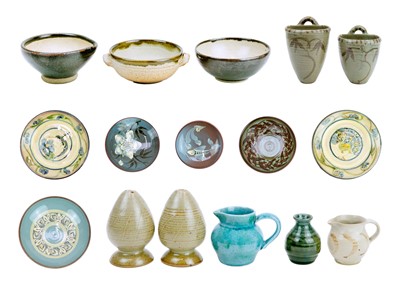 Lot 1523 - A collection of Cornish studio pottery.