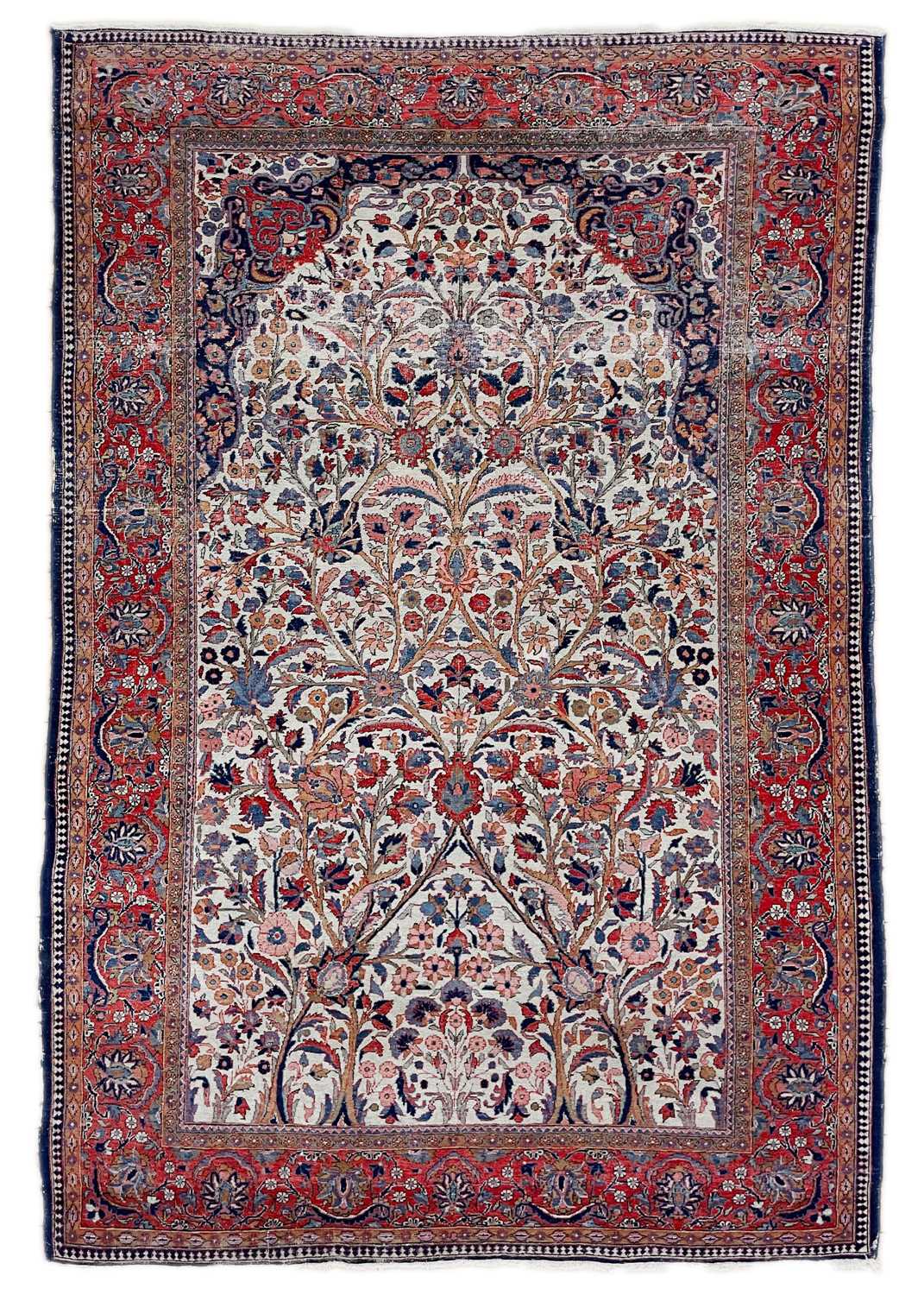 Lot 604 - A Kashan rug, Central Persian, circa 1920.