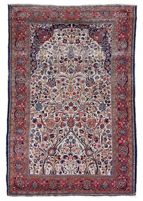 Lot 83 - A Kashan rug, Central Persian, circa 1920.