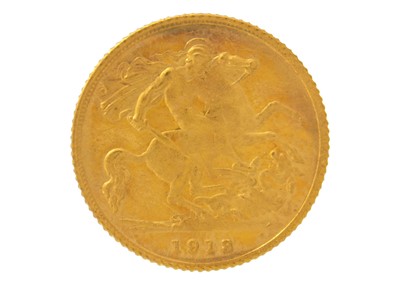 Lot 87 - A 1913 half sovereign gold coin.