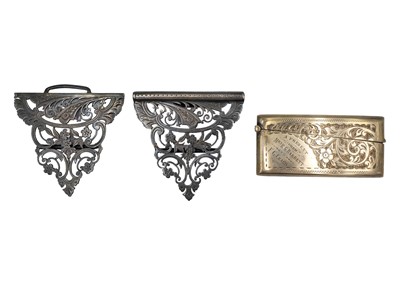 Lot 305 - A Victorian silver nurses buckle by Mappin & Webb.