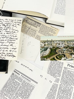 Lot 194 - Nicholas Pevsner and Priscilla Metcalf (MS correspondence from Metcalf)