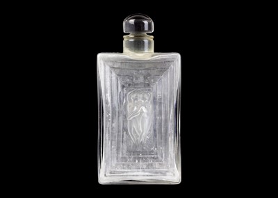 Lot 1537 - A Rene Lalique 'Duncan' glass perfume bottle.