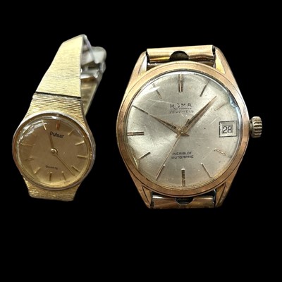 Lot 197 - Roma gents automatic wristwatch (working) and...