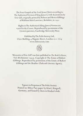 Lot 79 - (Eric Gill illustrations) The Folio Society
