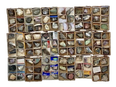 Lot 76 - A collection of 108 named Cornish mineral specimens.