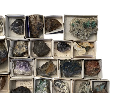 Lot 69 - A collection of 58 named Cornish mineral specimens.