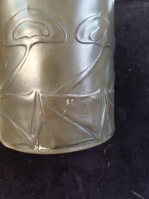 Lot 1561 - A Liberty & Co Tudric pewter tobacco jar and cover