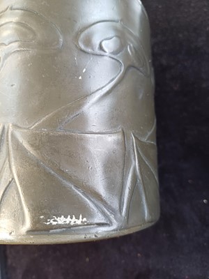 Lot 1561 - A Liberty & Co Tudric pewter tobacco jar and cover