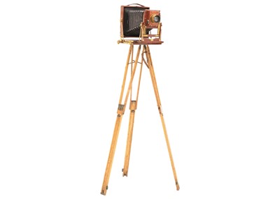 Lot 68 - A Thornton Picard plate camera and tripod.