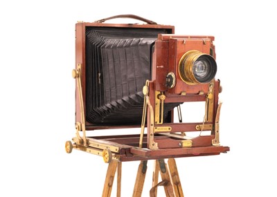 Lot 68 - A Thornton Picard plate camera and tripod.