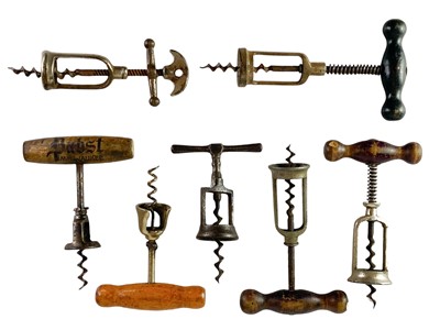 Lot 171 - A collection of various mechanical corkscrews.