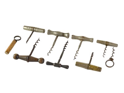 Lot 58 - A Clough corkscrew, and various pocket corkscrews.