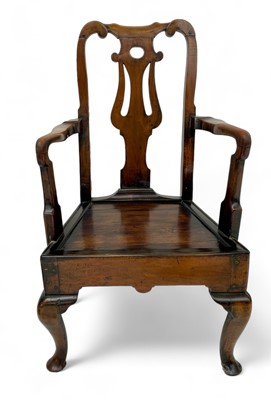 Lot 1158 - An 18th-century Northern arm-chair