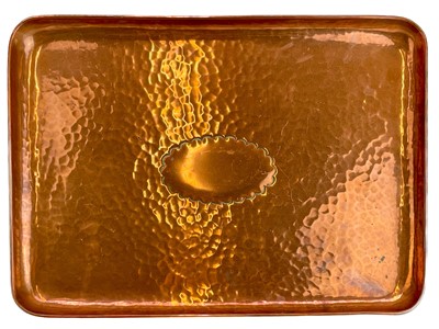 Lot 47 - A copper tray probably Newlyn.